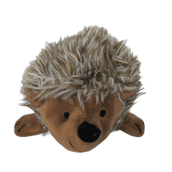 Pawaboo Brown Hedgehog Squeaky Dog Toy Plush Stuffed Animal 6" - Picture 1 of 7